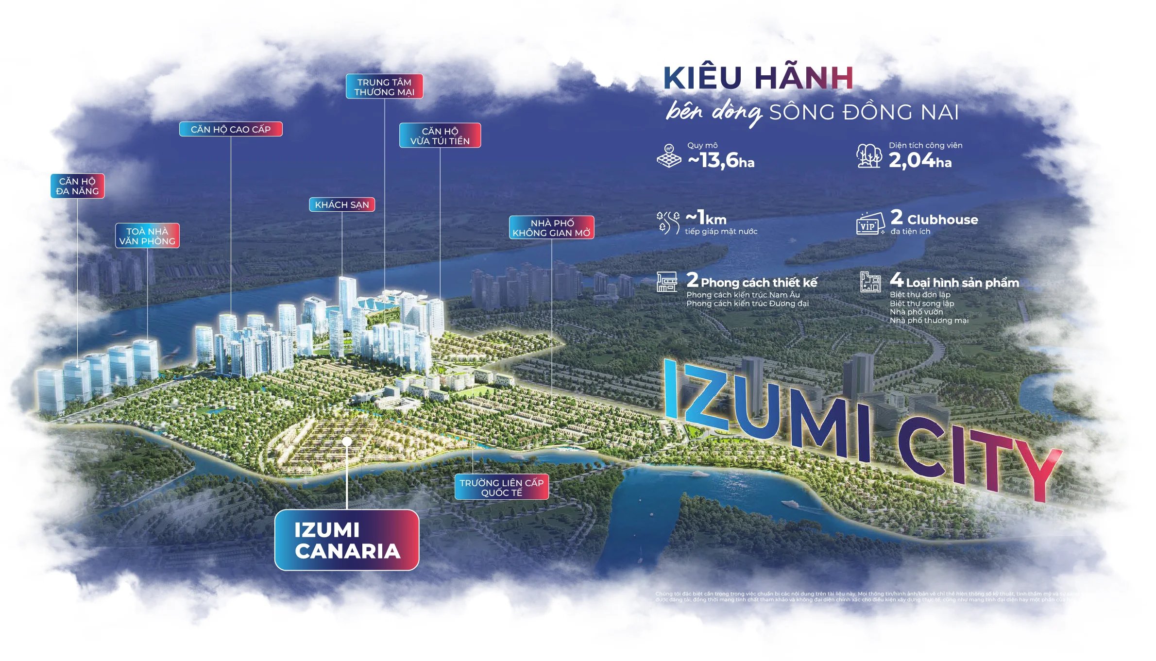 Vị trí dự án Izumi Canaria Nam Long